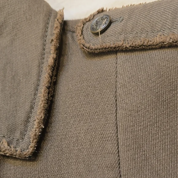 Women's Gray-Green Military Style Jacket | Size 0 - Picture 4 of 4